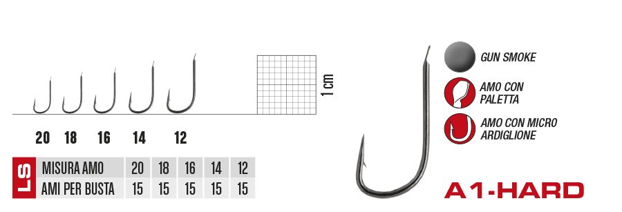 Gamakatsu A1-Hard LS-610F n° 12 pz. 15